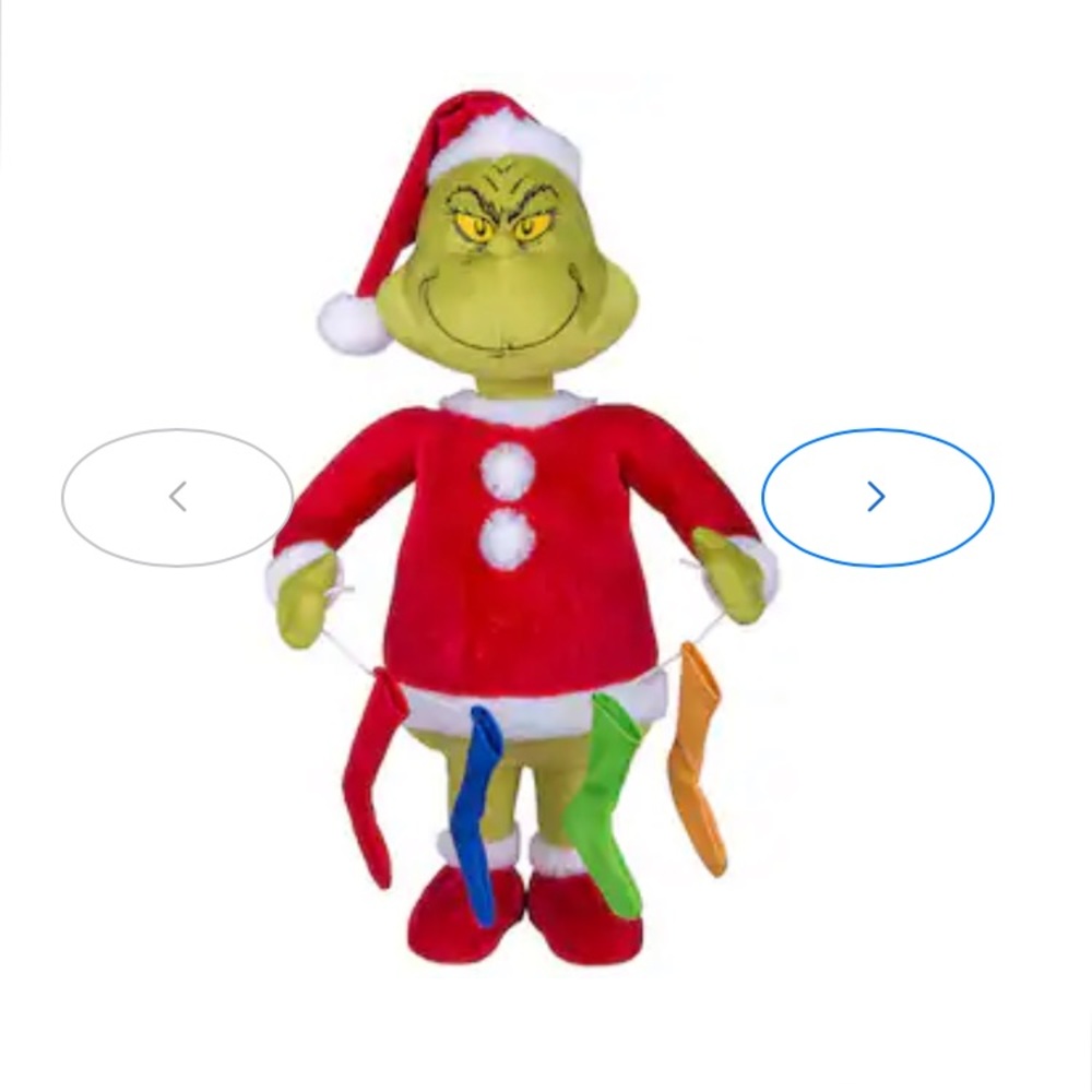 Standing stocking holder grinch